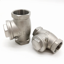 Threaded swing check valve for water